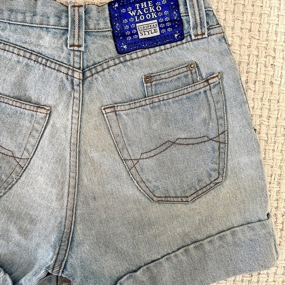 VINTAGE 90’s Wacko Jeans Denim Shorts - Picture 6 of 8